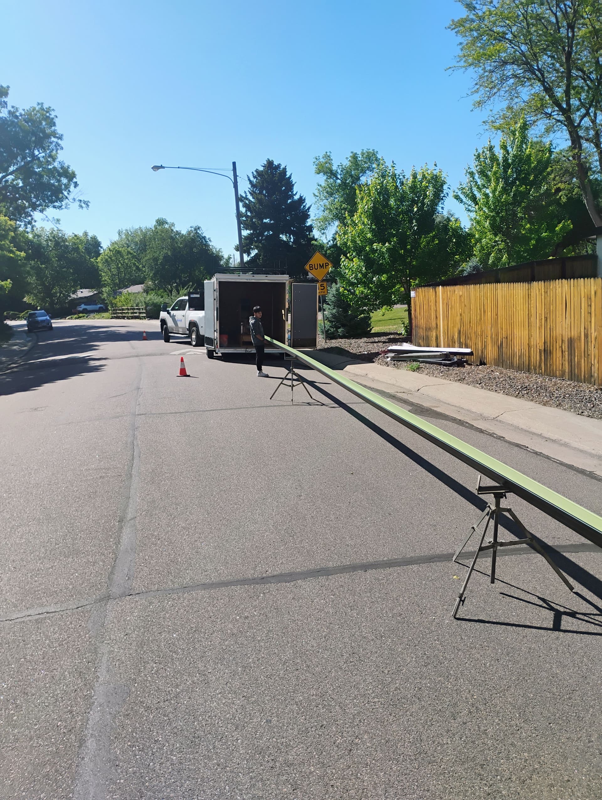 75 Feet of Custom Seamless Gutter Made On-Site